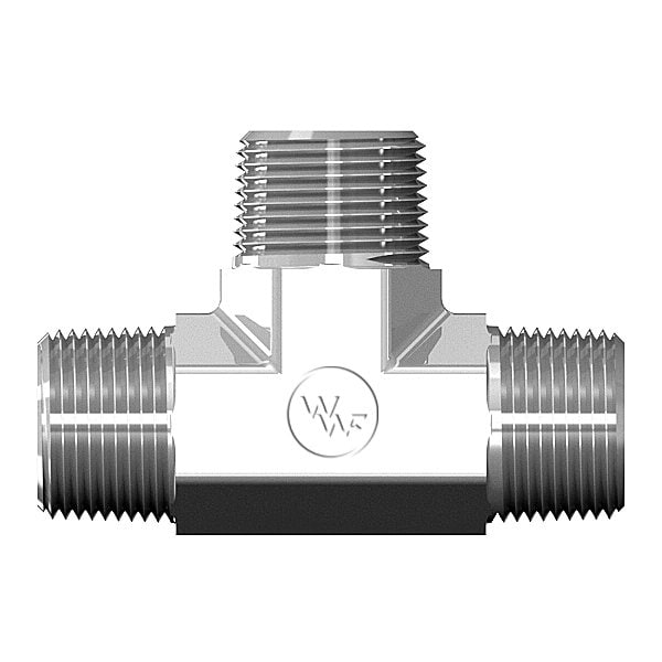 World Wide Fittings Male Pipe to Male Pipe to Male Pipe Tee 5600X16X16X16 - main